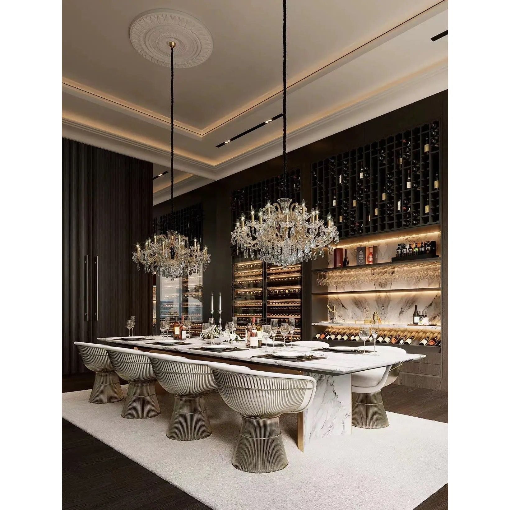 Allumage Wide Classic Crystal Chandelier MD6141 - Italian Concept