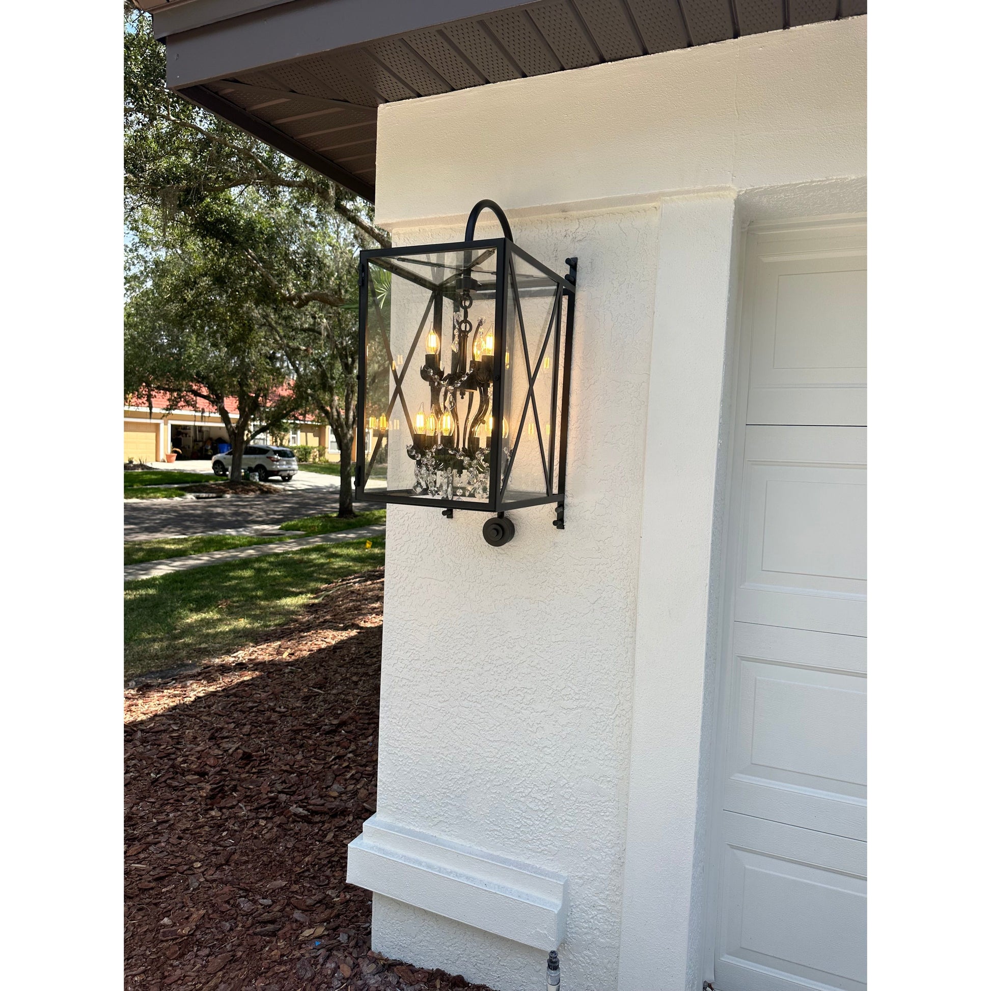 Outdoor Sconce Large Rococo Crystal Chandelier - Chandelier