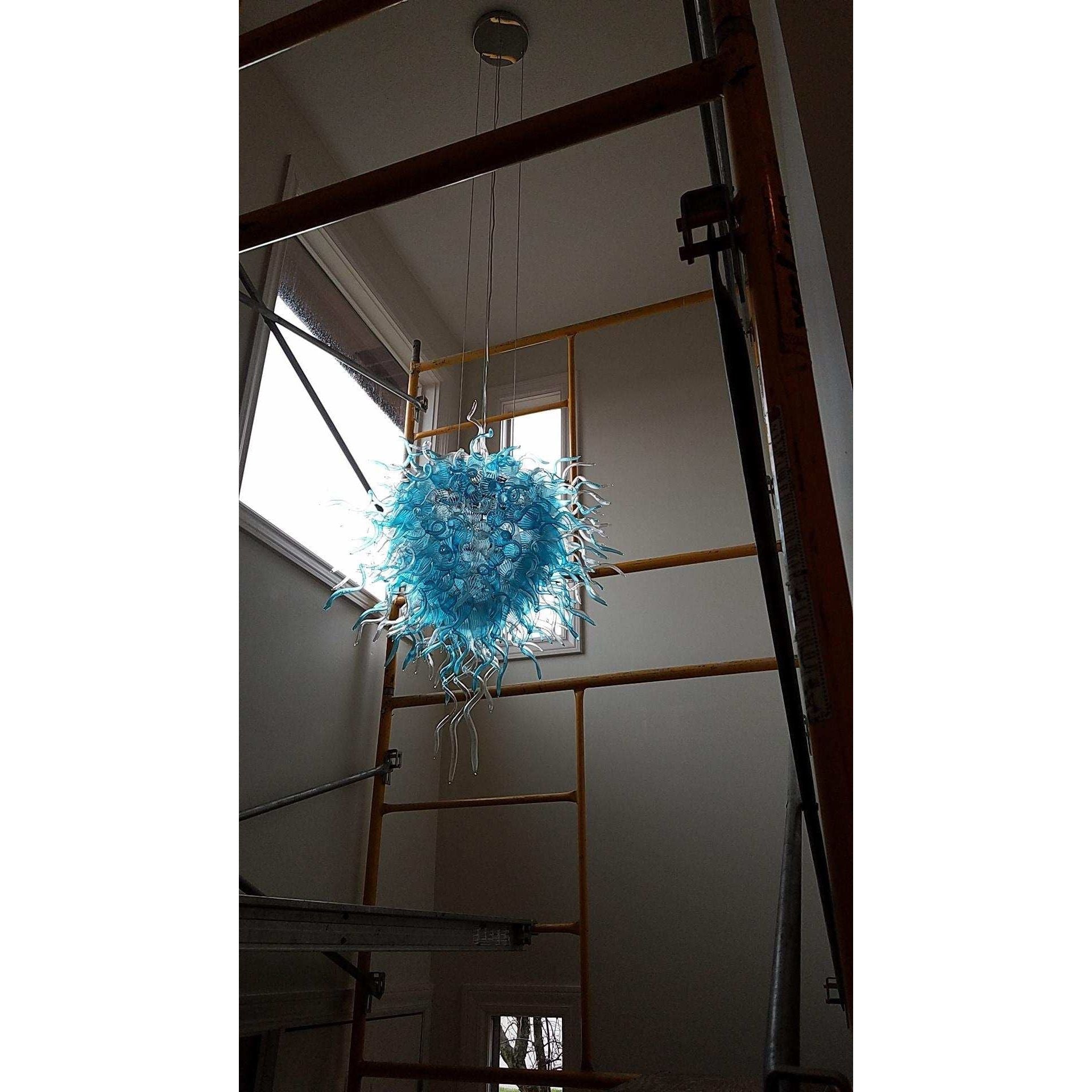 MultiColor Lincoln Murano Sputnik Glass 30" Wide Chandelier - Italian Concept - 