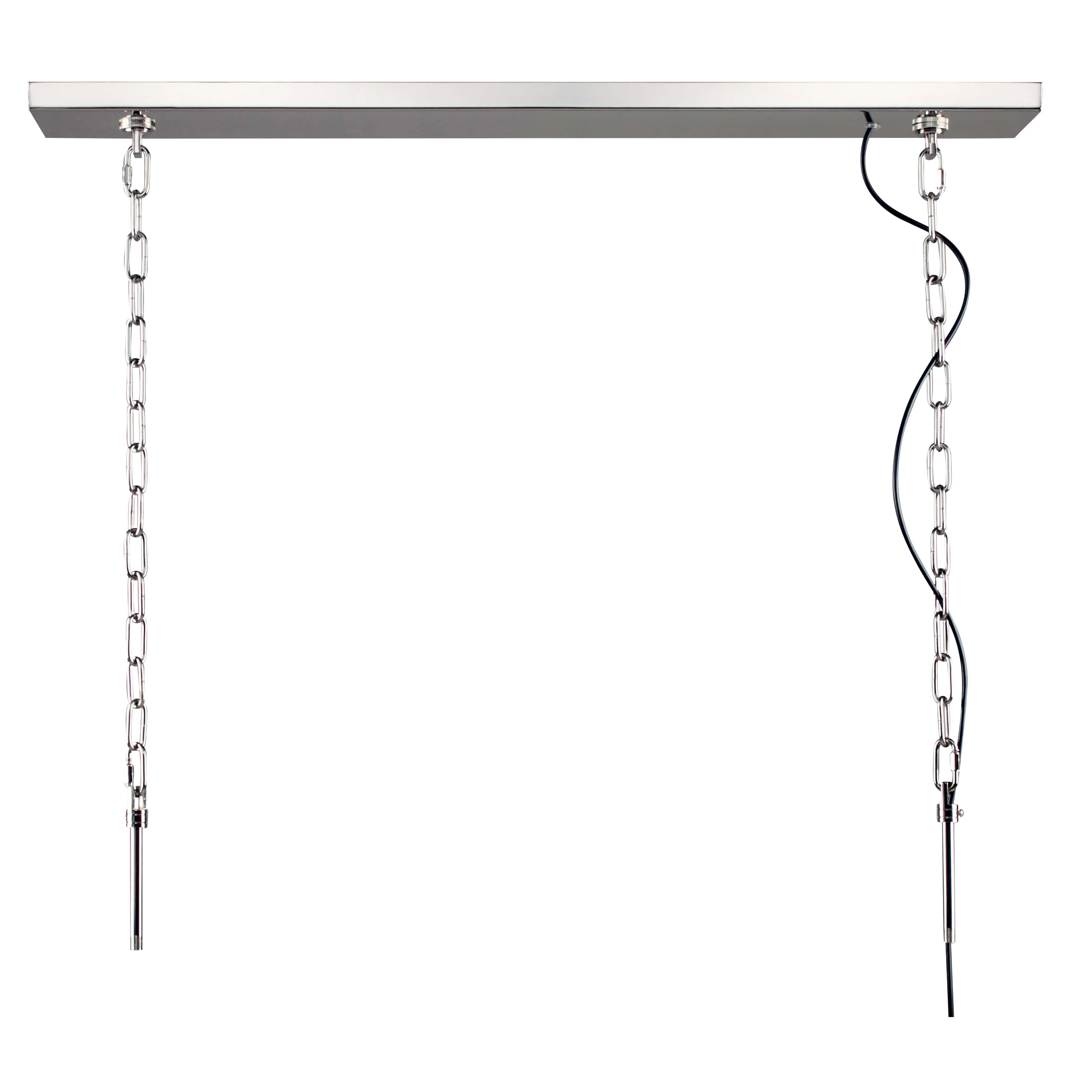 3-Tier Odeon Crystal Fringe Rectangular Chandelier - Italian Concept - 