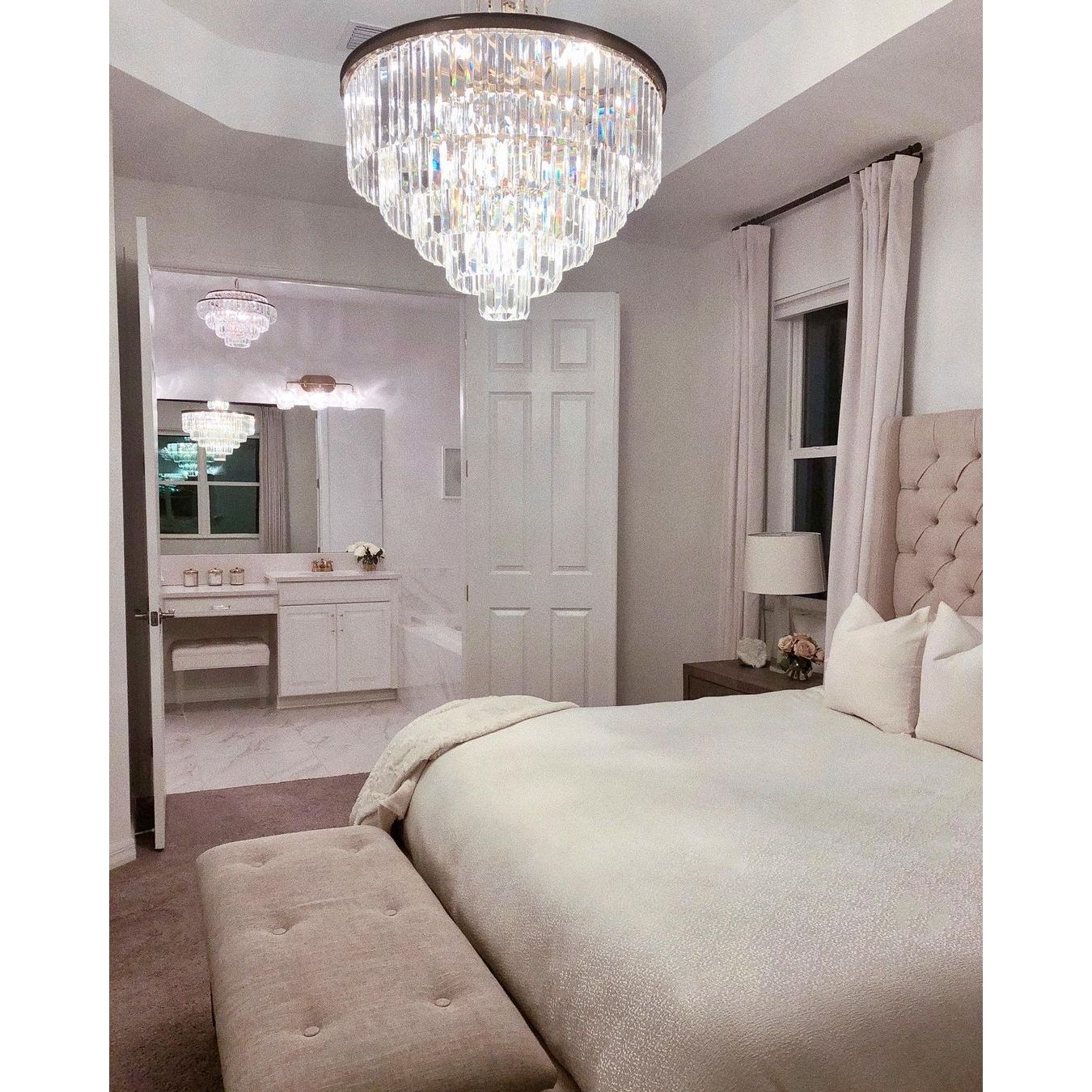 Odeon Round Crystal Fringe Chandelier Collection - Italian Concept