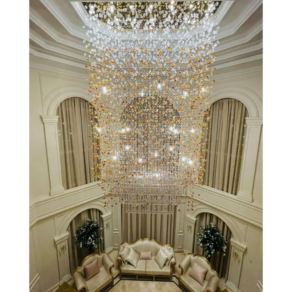 Rainfall Glass Gem Stone Chandelier - Italian Concept - 