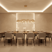 Livio Halo Branching Round Teardrop Chandelier - Chandelier