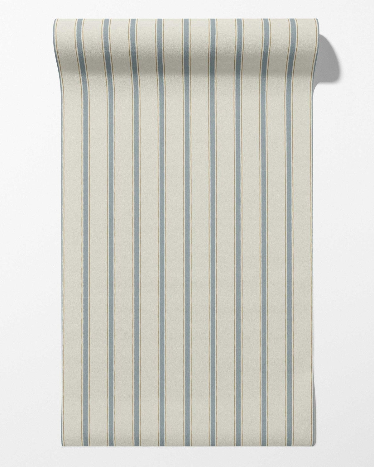 Moulding Line Wallpaper in Dusty Blue