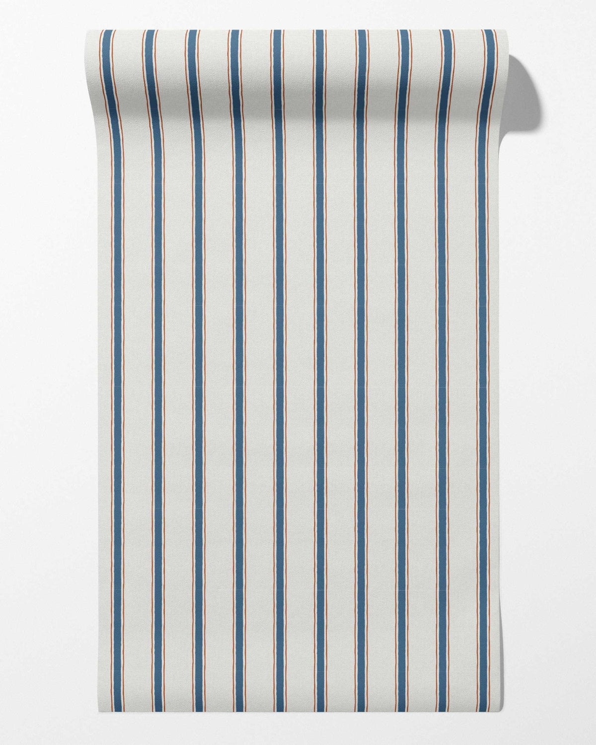 Moulding Line Wallpaper in French Indigo Clay