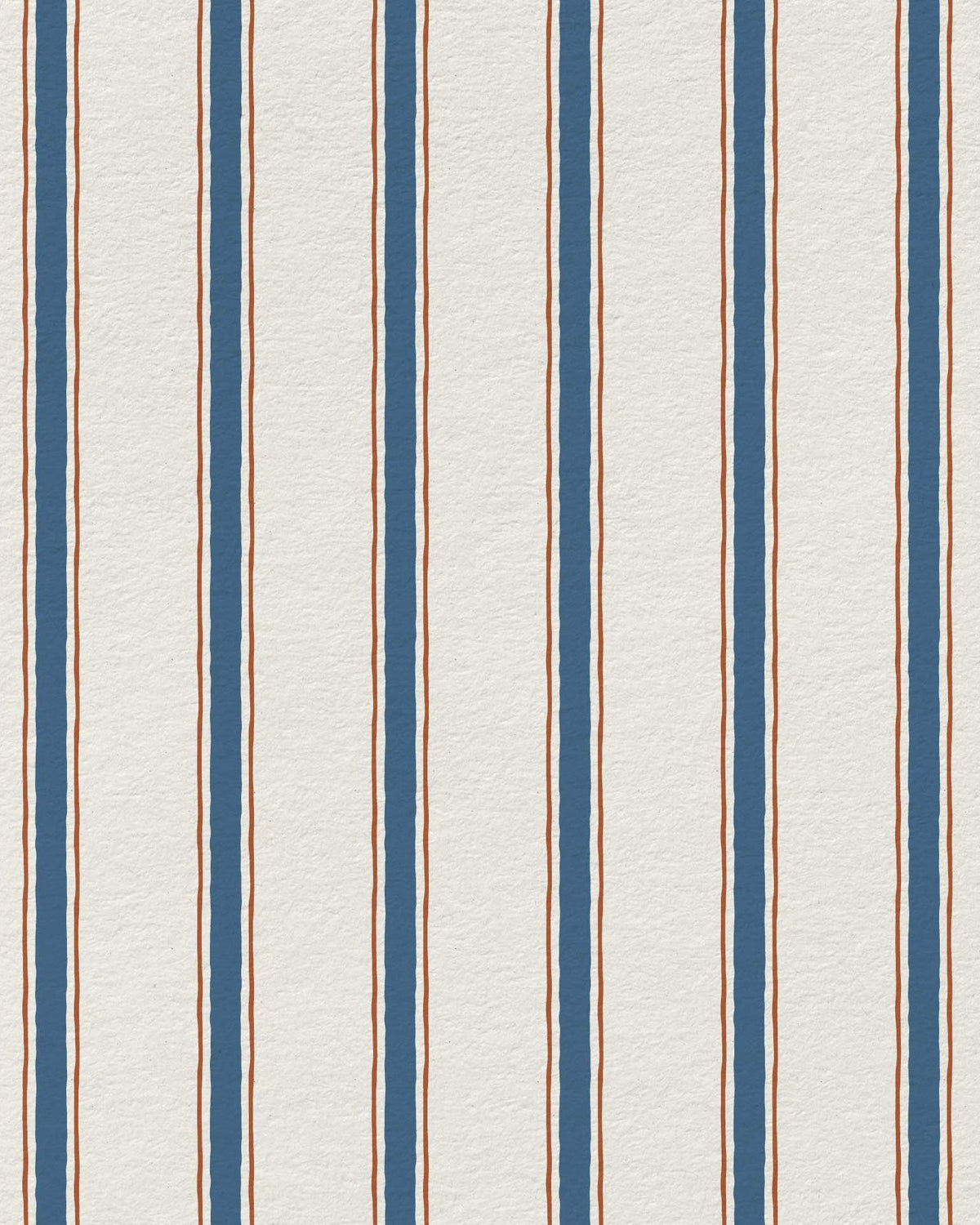 Moulding Line Wallpaper in French Indigo Clay