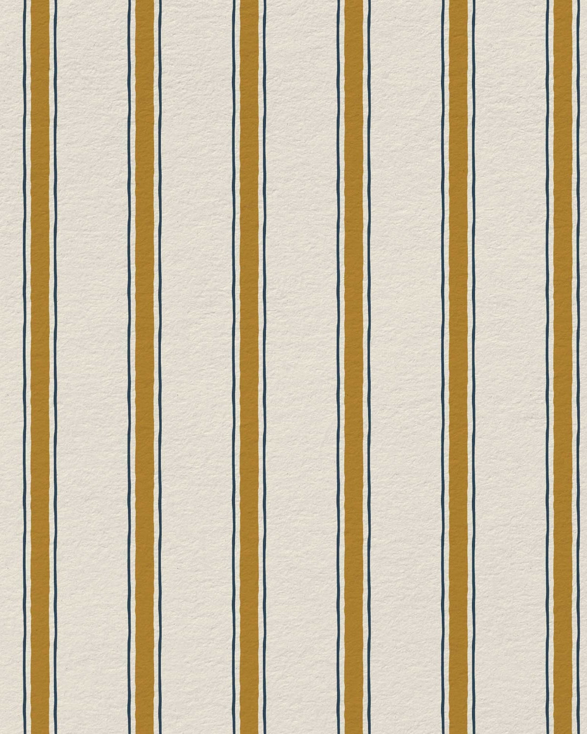 Moulding Line Wallpaper in Ochre Gold