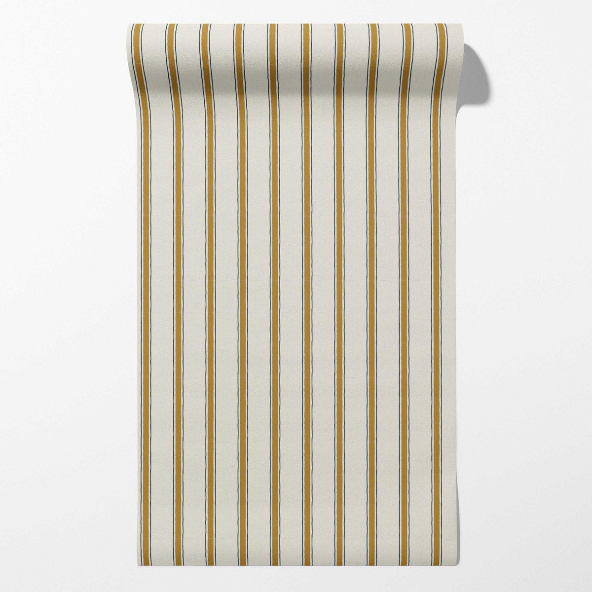 Moulding Line Wallpaper in Ochre Gold