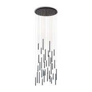 Bellini Round Tri-Tone Tubular Pendant Light Chandelier - Italian Concept - 