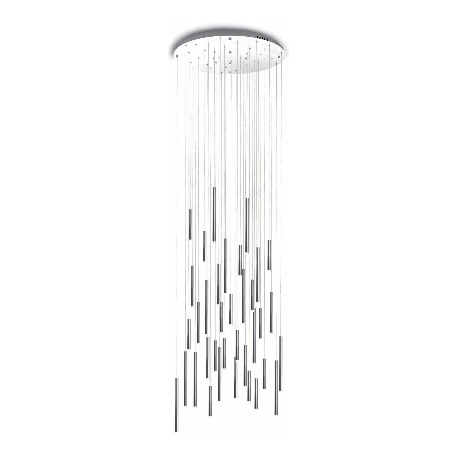 Bellini Round Two-Tone Tubular Pendant Light Chandelier - Italian Concept - 