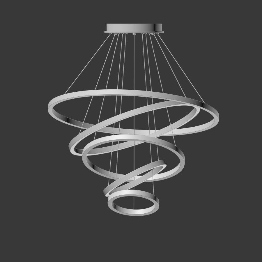 Liana Round 5-Ring LED Chandelier - Italian Concept - 