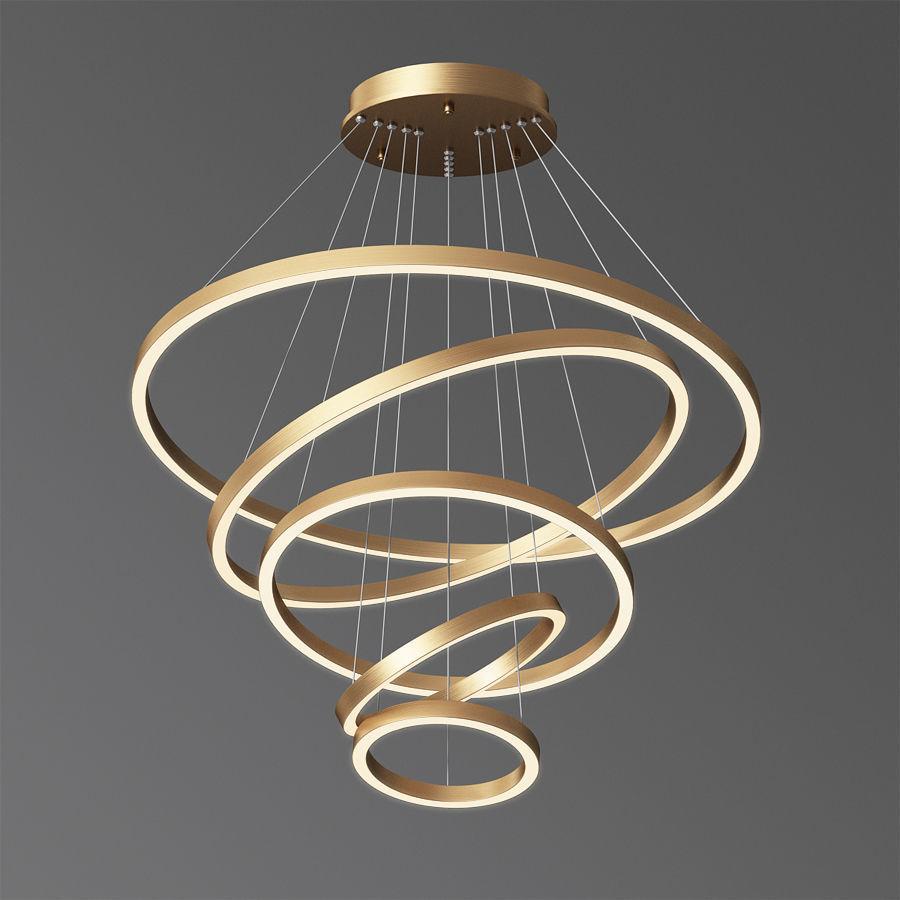 Liana Round 5-Ring LED Chandelier - Italian Concept - 