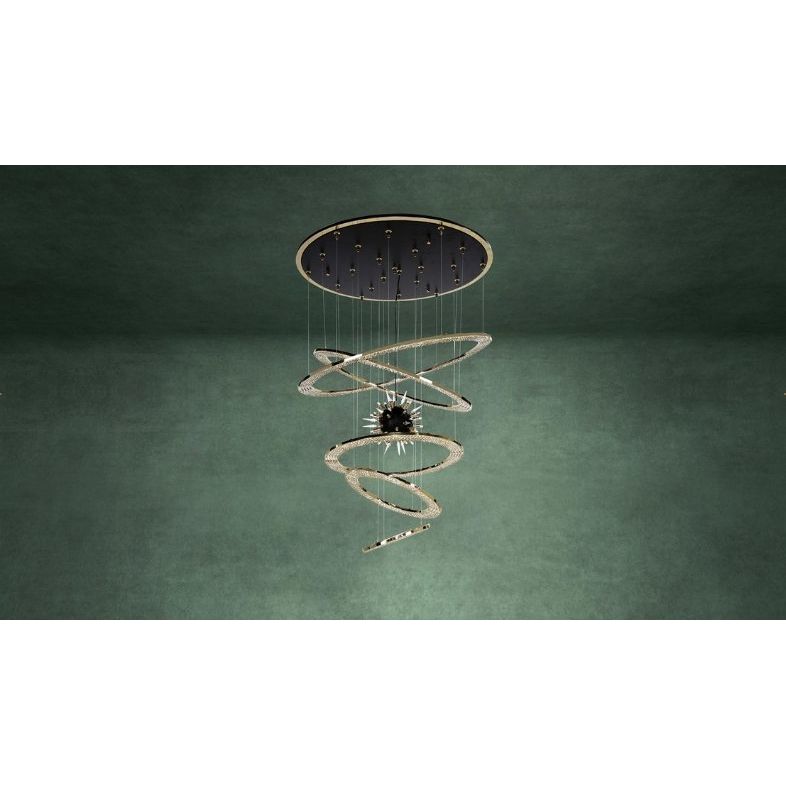 Aleron Crystal Ring Sputnik Chandelier - Italian Concept - 