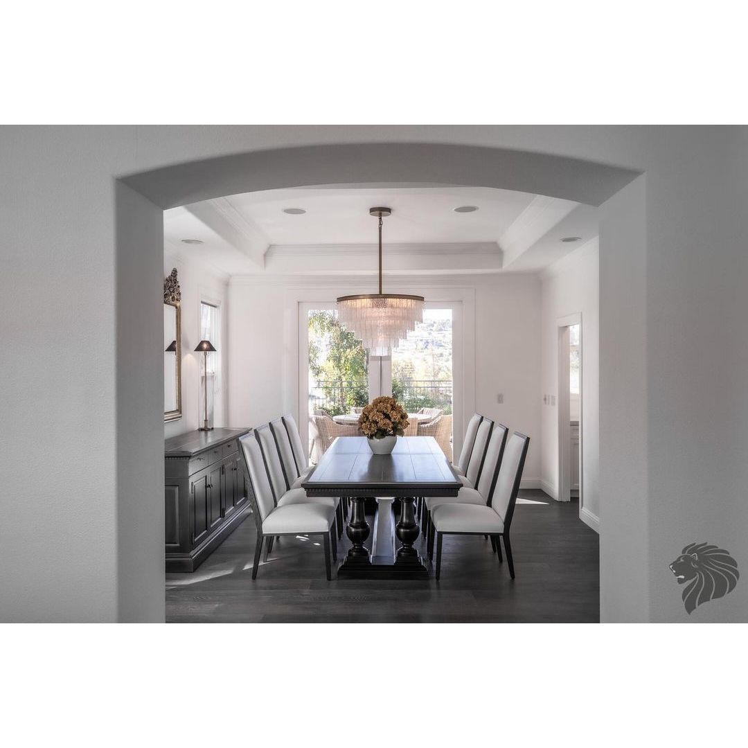 Oliver Round Tiered Glass Tile Chandelier Collection - Italian Concept - 