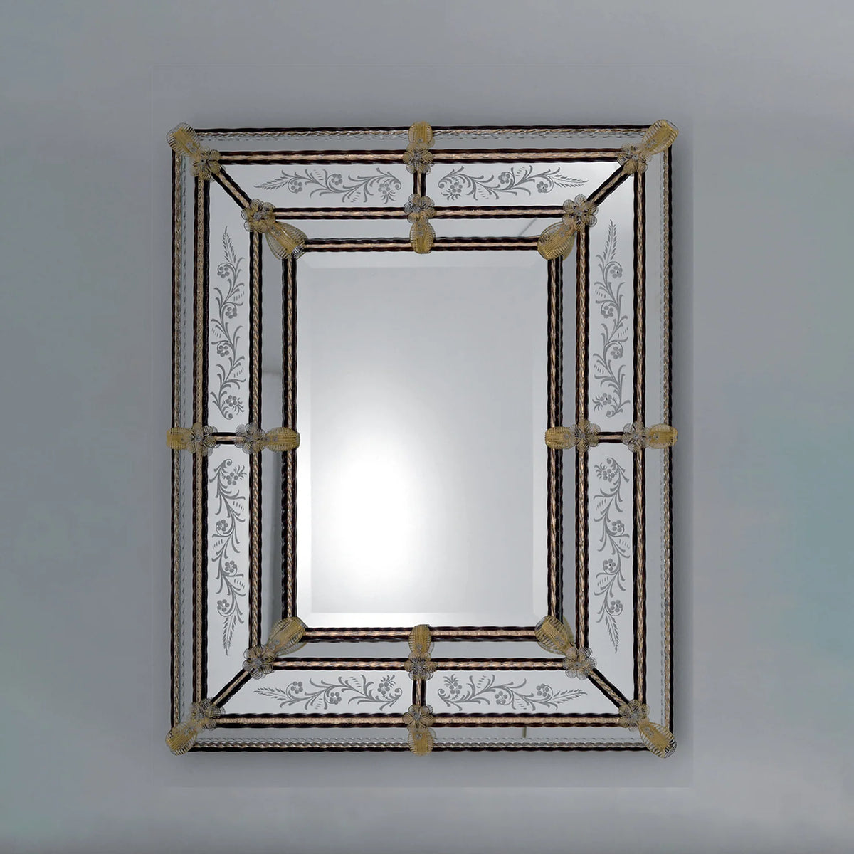 Murano Glass Mirror in Venetian Style 5A