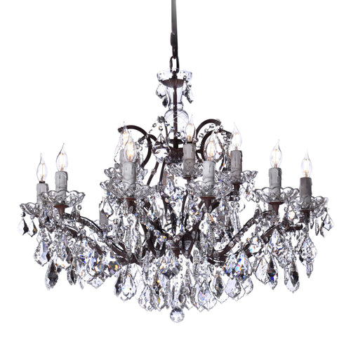 15 Light Rococo Maria Theresa Crystal Chandelier - Italian Concept - 