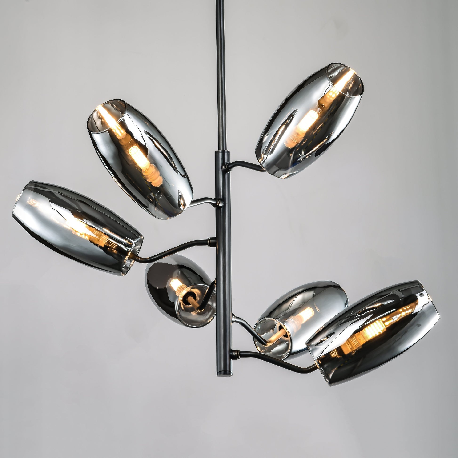 Amira Spiral Branching Glass Globe Chandelier - Italian Concept - 