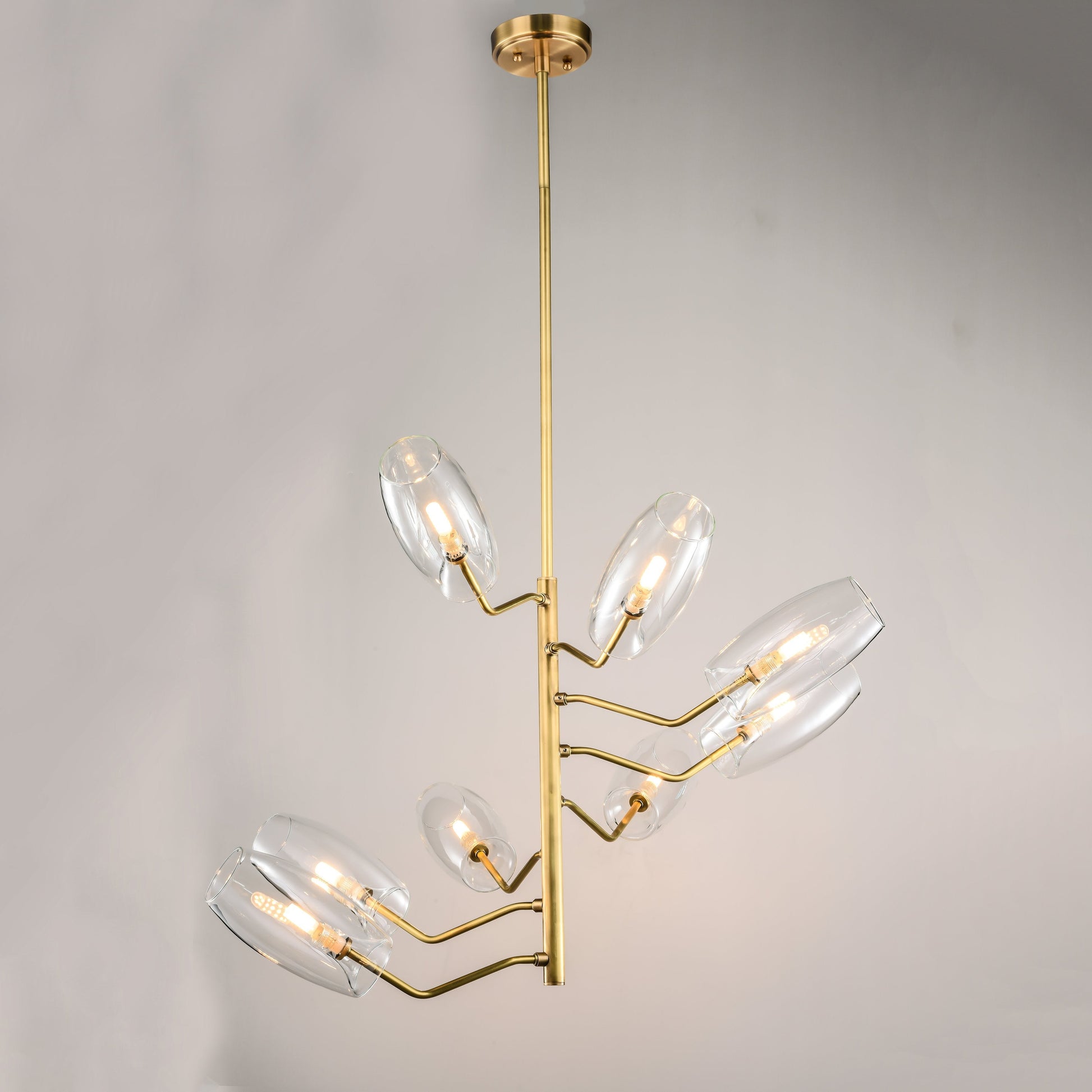 Amira Spiral Branching Glass Globe Chandelier - Italian Concept - 