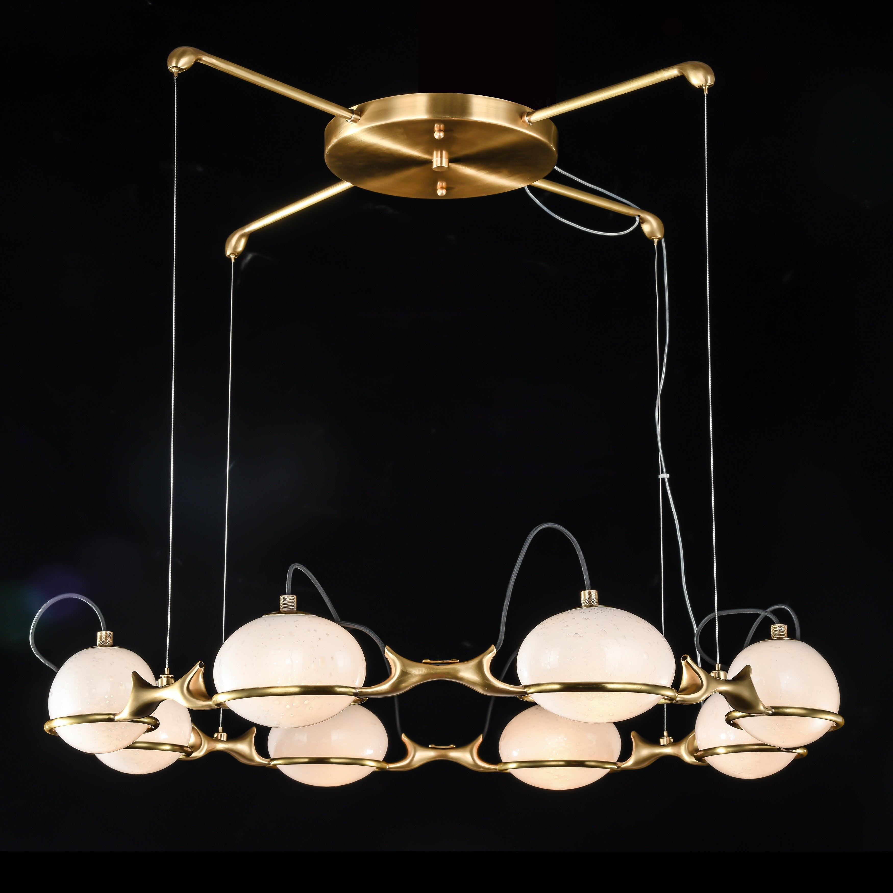 Axel Branching Glass Globe Chandelier - Italian Concept - 