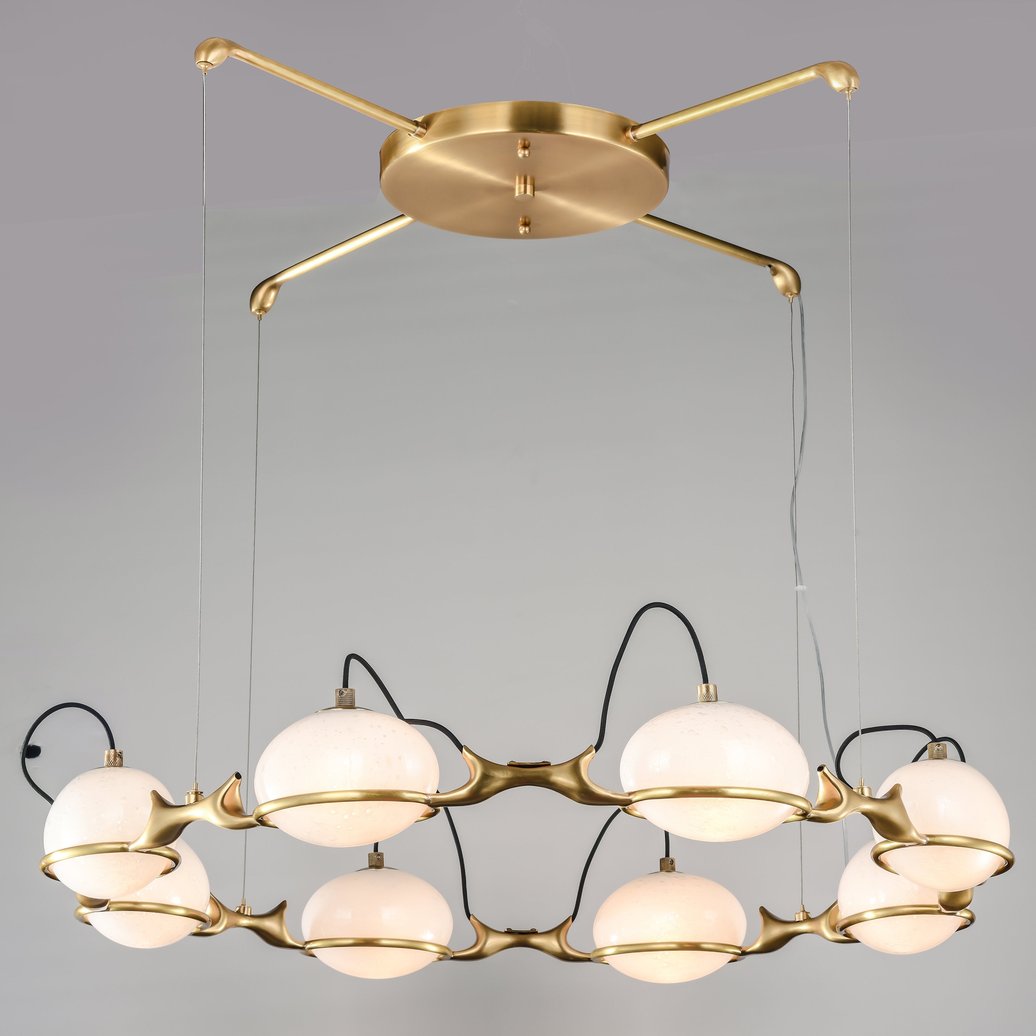 Axel Branching Glass Globe Chandelier - Italian Concept - 