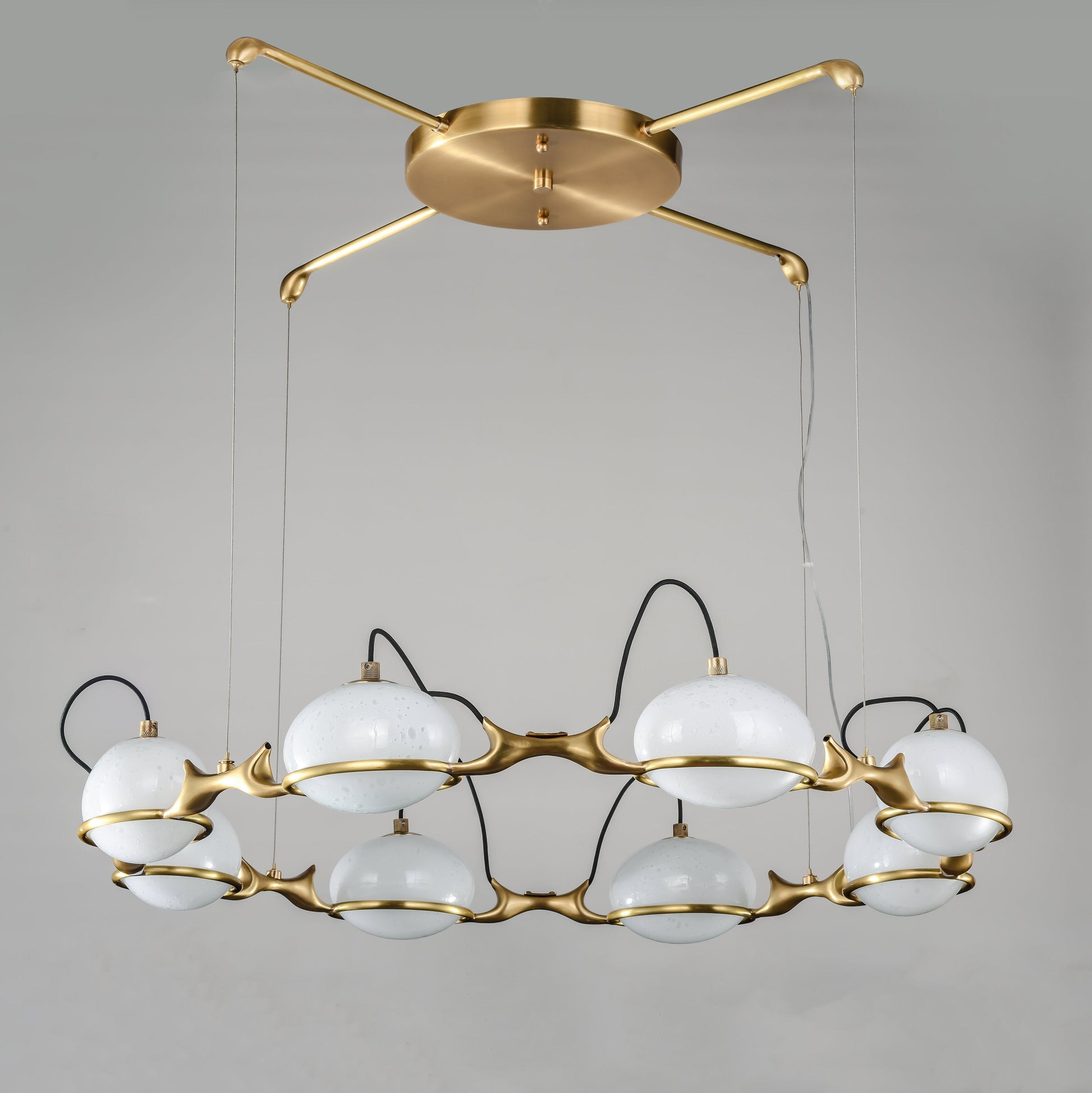 Axel Branching Glass Globe Chandelier - Italian Concept - 