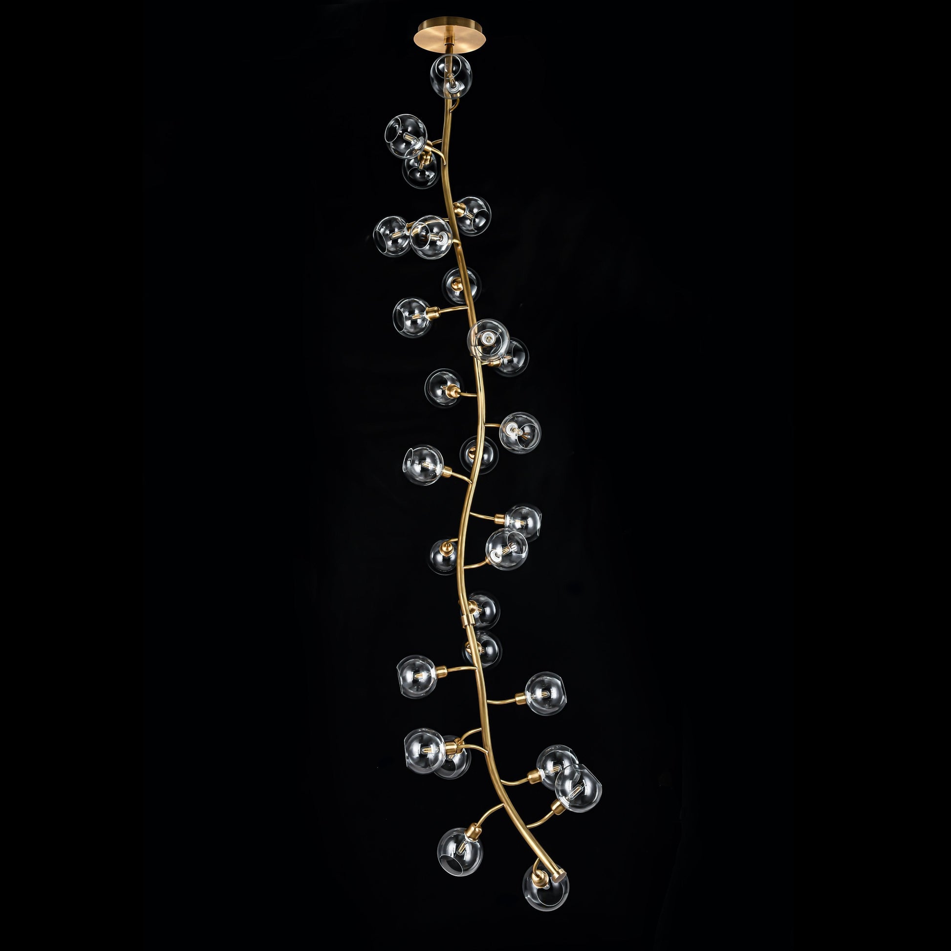 Avion Branching Glass Globe Chandelier - Italian Concept - 