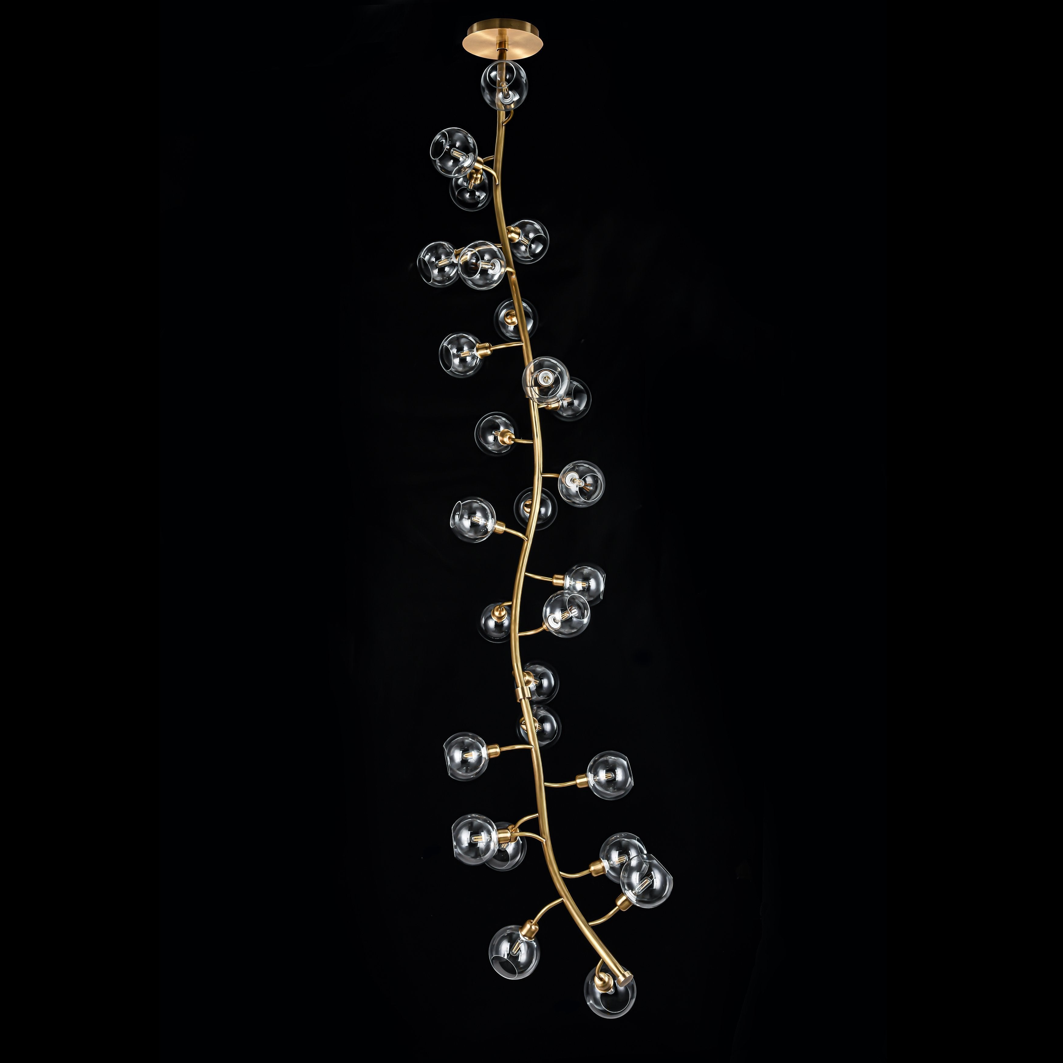 Avion Branching Glass Globe Chandelier - Italian Concept - 