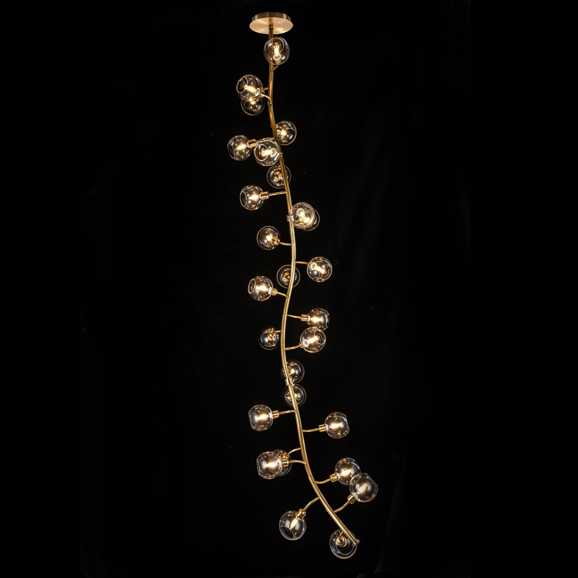 Avion Branching Glass Globe Chandelier - Italian Concept - 