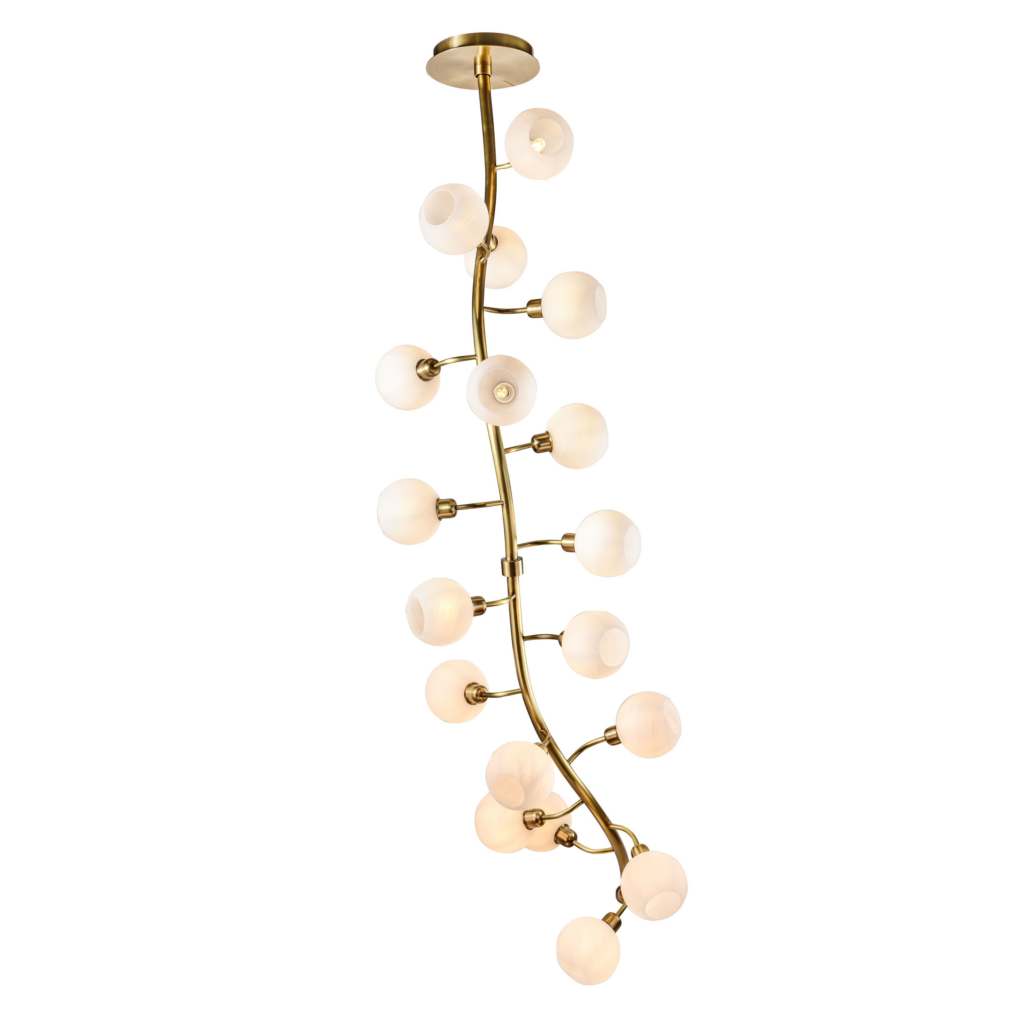 Avion Branching Glass Globe Chandelier - Italian Concept - Size