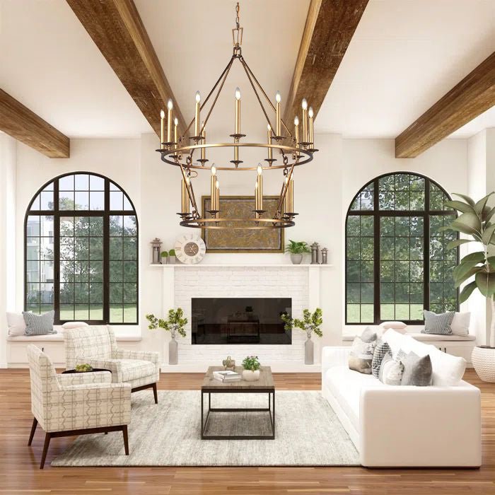 Wineyard Wheel Barrel Round Chandelier - Italian Concept
